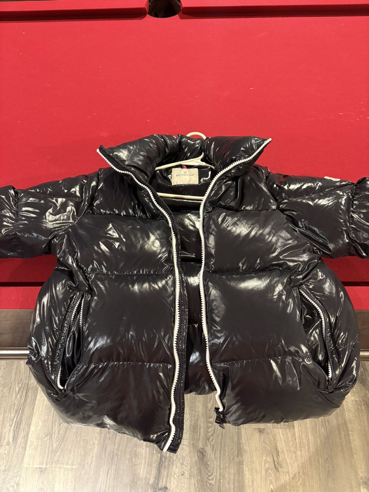 Black Moncler Bubble Coat