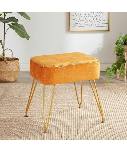 Brand New : Royal Looking Velvet Vanity Stool