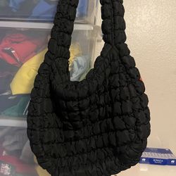 Black Puffer Bag 
