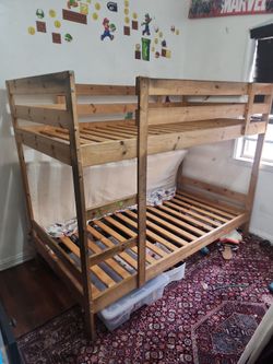 Free bunk bed frame  no mattress