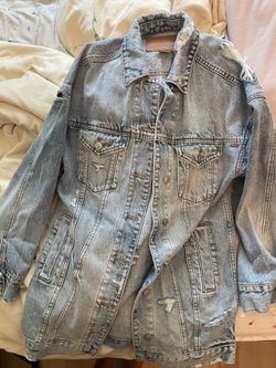American eagle oversize denim jacket ,xs brand new