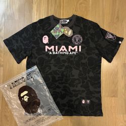 BAPE x Inter Miami CF Camo Tee Black