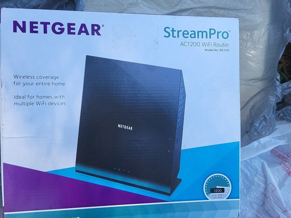 AC1200 WIFI Router Netgear,Orig Box,ReadyShare Printer&Drive,USB