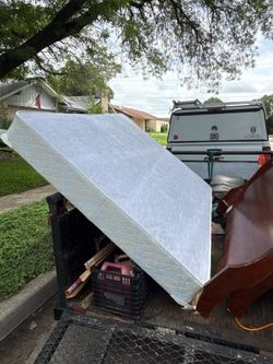 Queen box spring & frame