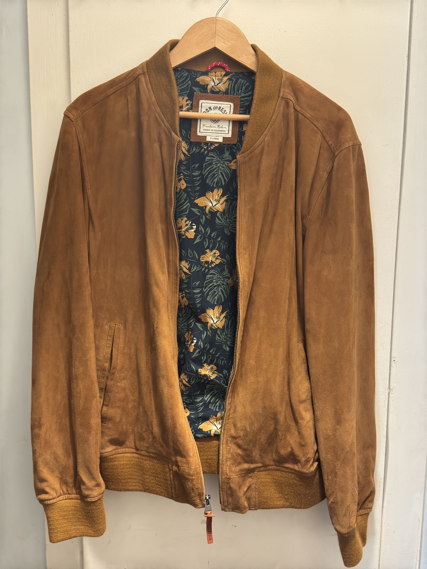 Suede Bomber Jacket