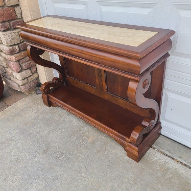 ANTIQUE MARBLE TOP TABLE