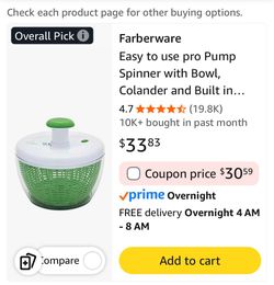 Farberware salad spinner