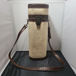 Cabana By Picnic Time Vintage Wine Bottle & Bar Accessories Carrier W/ Strap (RS