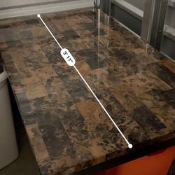 Marbled table 