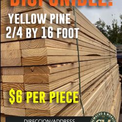 2x4x16 Yellow Pine 