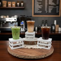 Clear Plastic Cups With Flat Lids 20 Oz/100 Set