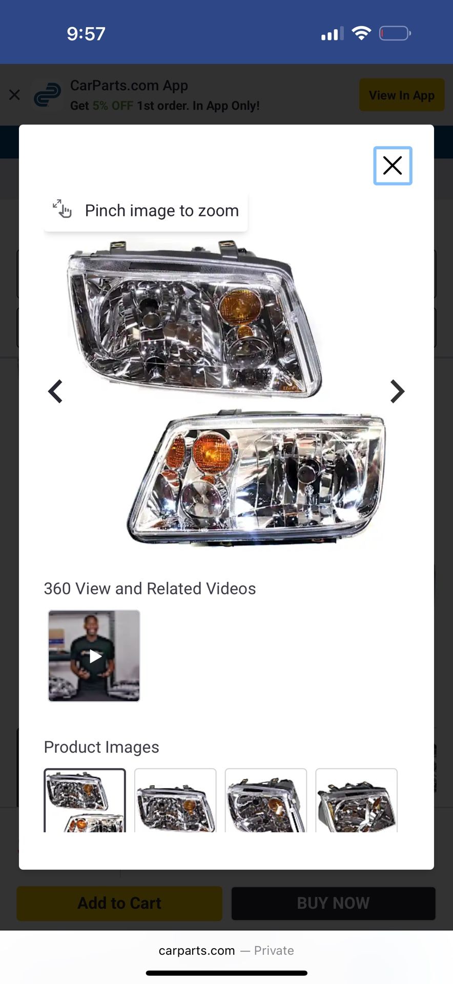 Volkswagen Jetta Headlights 02-05