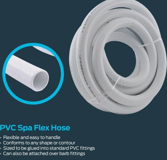 8.5ft Long 1.25" Diameter 1 1/4 Spa Hose EZ FLO International 8.5ft Long 1.25" Diameter 1 1/4 Spa Hose EZ FLO International