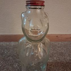 Vintage New England Syrup Glass Piggy Bank
