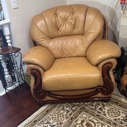 Italian Leather Living Room Set