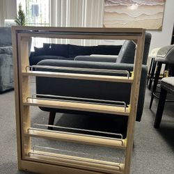 New Assembled 23”X3”X30” 4 Tier Pull Out Spice Rack Holder Shelves 