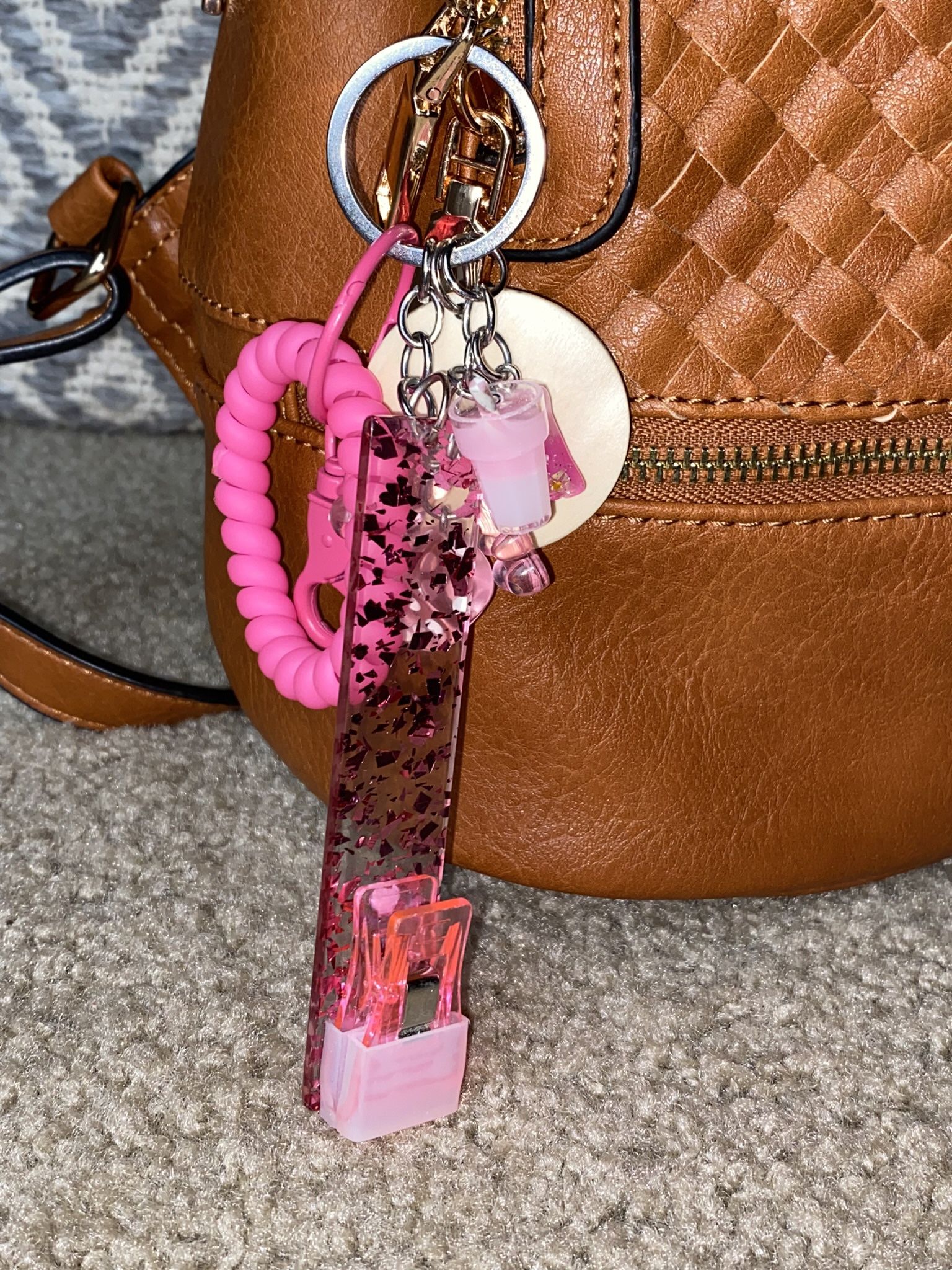 Pink Wristlet Keychain