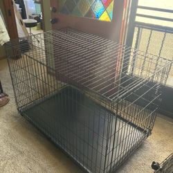 CLEAN Collapsible Dog Crate With Wheels