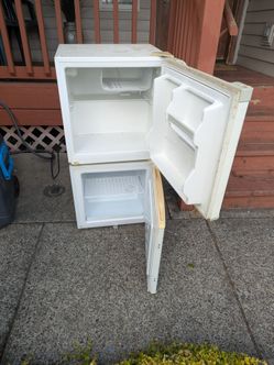 Small fridge and freezer
