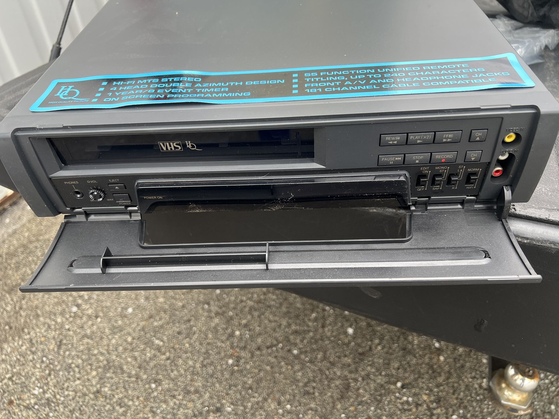 Sears LXI (contact info removed)0 Video Cassette Player VCR No Remote RARE TESTED,WORKS