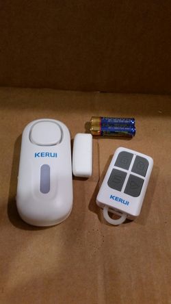 Door alarm with remote.