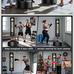 Freestanding Punching Bag and Gloves.  Make Me An Offer That I Cannot Refuse!