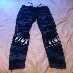 Blue Army Pink Joggers
