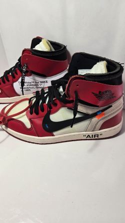 Jordan 10 ½  Air Jordan 1 Retro High OG x OFF-WHITE Chicago AA3834-101 2017