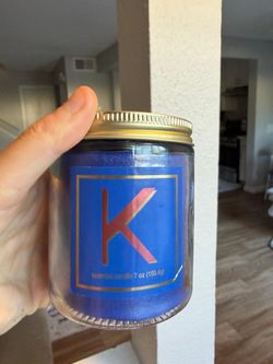 K Scented Candle 7 oz Glass Jar