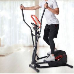 SKONYON Elliptical Machine Trainer Magnetic Smooth Quiet Driven with LCD Monitor