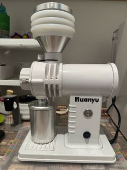 huanyu 60mm titanium flat burr coffee espresso grinder