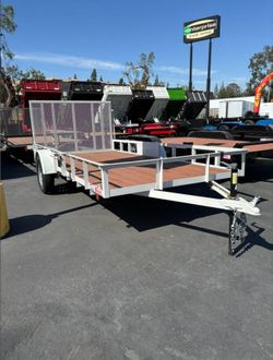 2025 Carson Utility White 6.5x14-1 3k GVWR