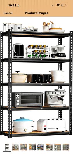 5 Tier Storage Cabinet Shelves Unit