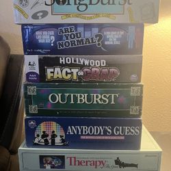 Lot Of 6 Adult Board Games