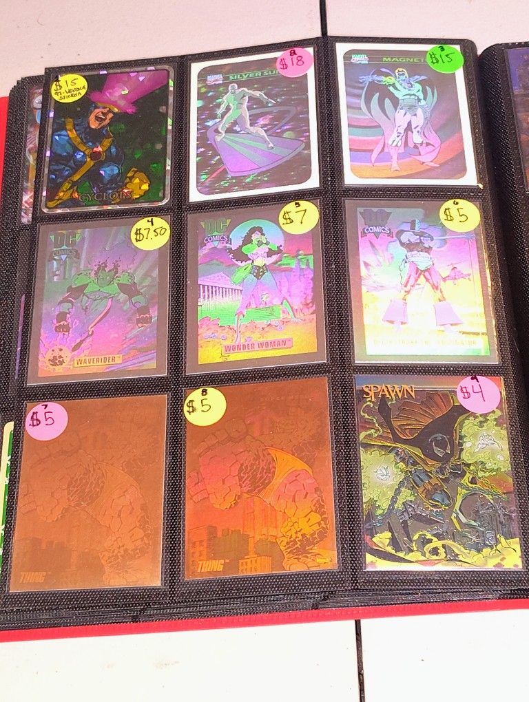 Vintage Marvel DC & X-Men Trading Cards Mint Condition