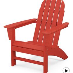 Polywood Adirondack Chair, Sunset Red