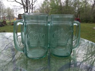 8 Vintage Coca-Cola Glass Mugs