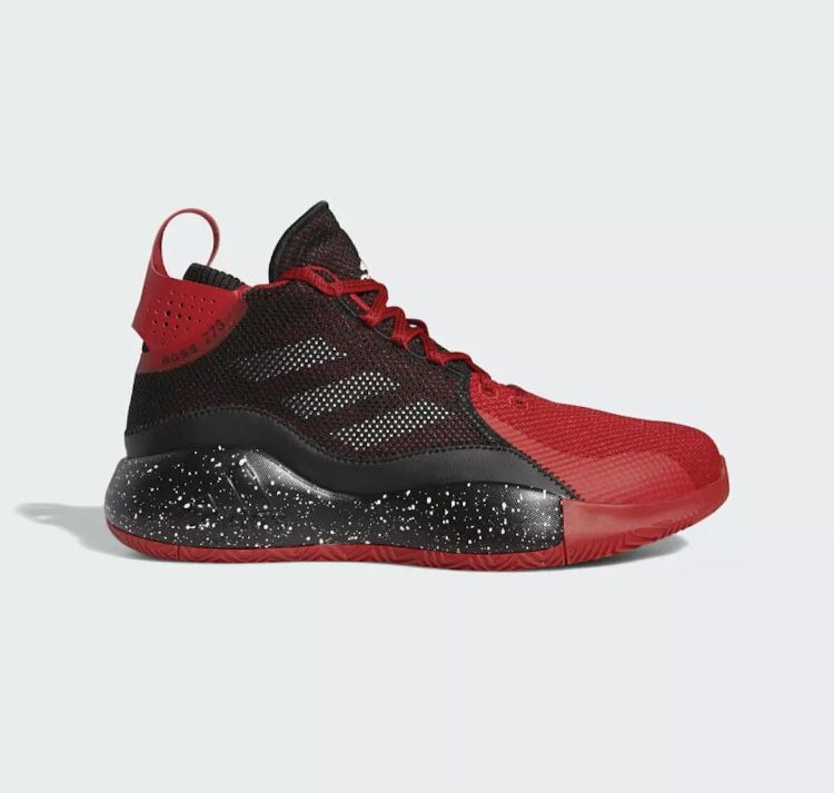 Adidas D Rose (contact info removed) Scarlet Core Black Mens Size 9.5 FW8656 Basketball Shoes New without box