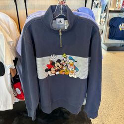 Mickey and Friends Embroidered Quarter Zip from Disneyland