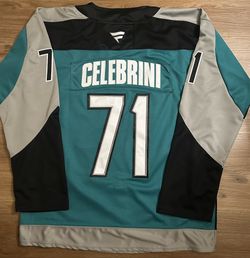 San Jose Sharks Celebrini Retro Heritage Throwback Jersey 