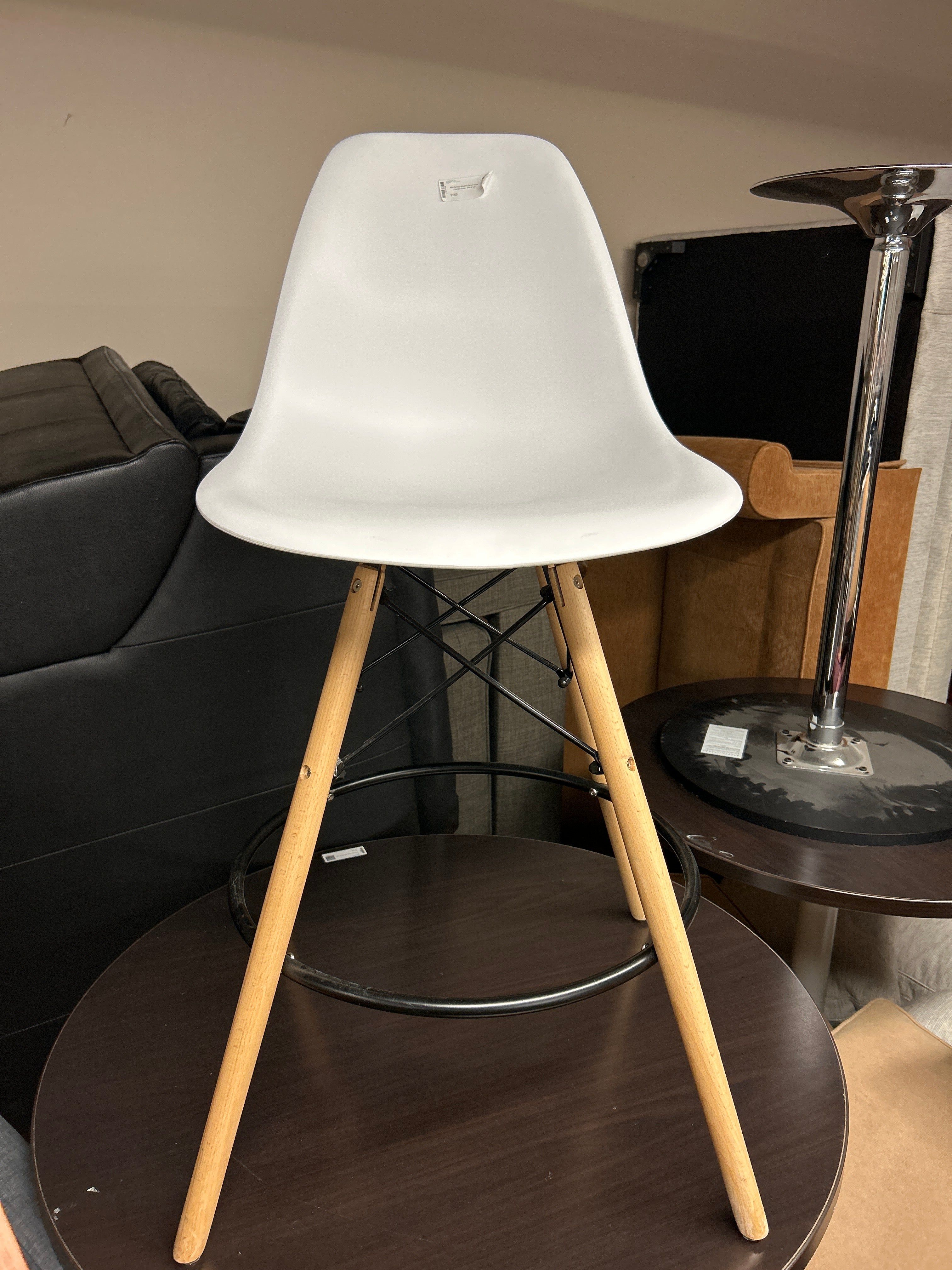 Mid Century Modern Eames Style Counter Stool