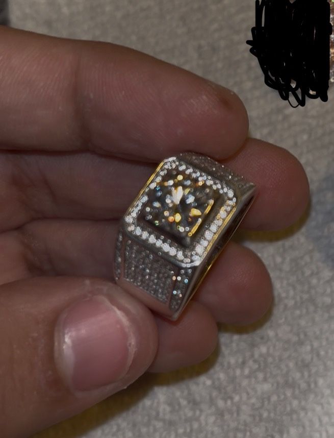 Moissanite Domineering Ring 2.0carat Vvs S925