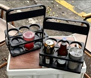 6-Slot Plastic Drink Carrier Designed for Transporting or Deliveries NEW