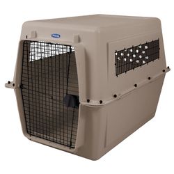 Petmate® Vari Plastic Travel Dog Kennel 48" XL Dog Crate for Pets 90-125 lbs, Bleached Linen Bleached Linen - 48" x 32" x 35"