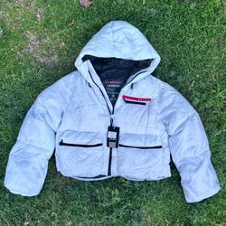Prada Women’s Crop Top Puffer Jacket 