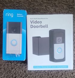 Ring Battery Doorbell and Mount