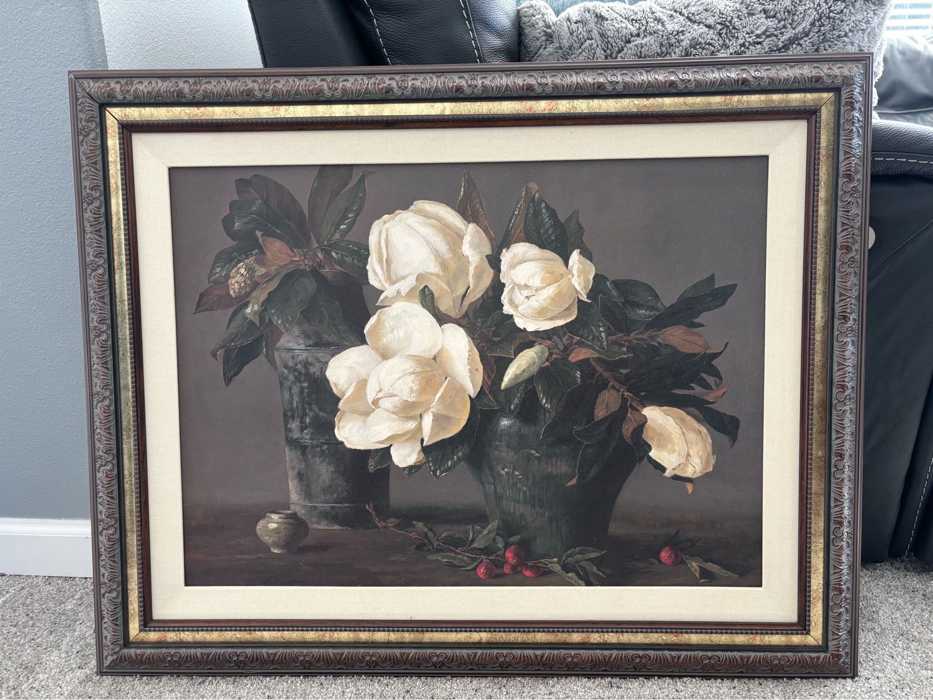 Bombay Company Framed Magnolia Wall Art – Large 34” x 27”