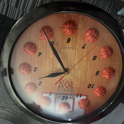 Basketball Clock For Boys Room 