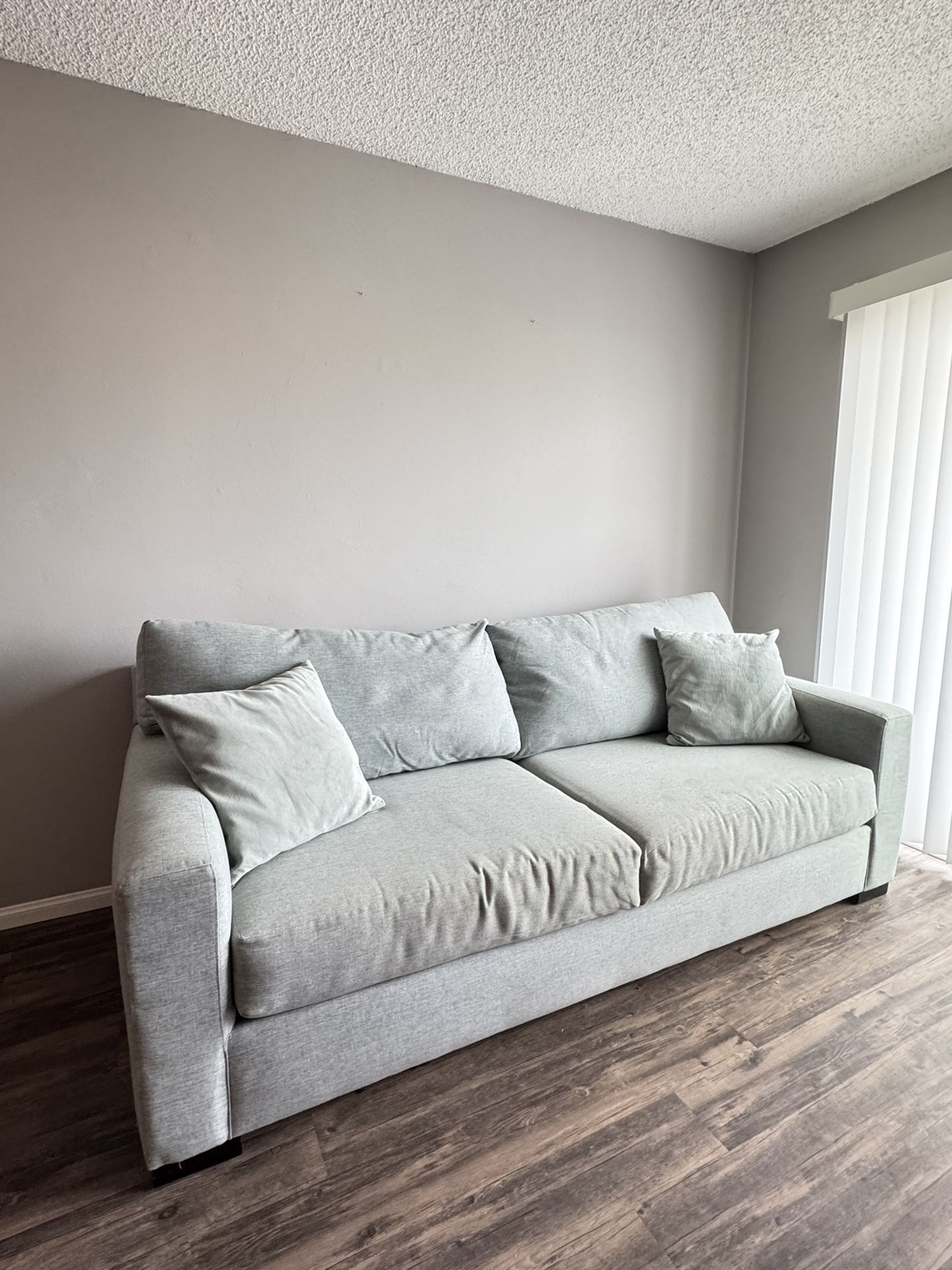 Living Spaces 88” Memory Foam Sofa