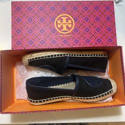 Tory Burch Angus Flat Espadrille-Canvas